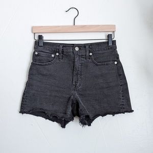 Madewell Black High Rise Denim Shorts- 24
